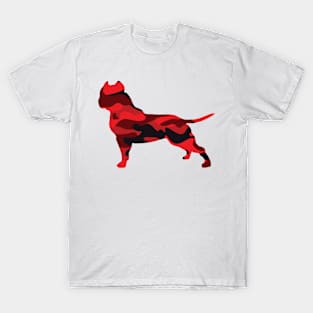 american bully red camouflage T-Shirt